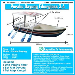 Perahu Fiberglass, Perahu Dayung