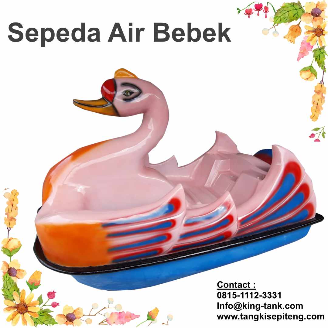 sepeda air fiberglass sepeda air bebek model angsa