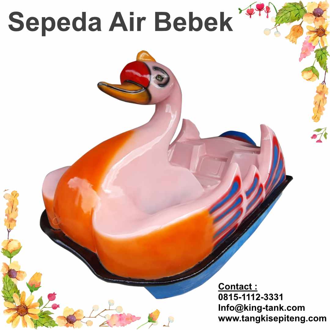 sepeda air fiberglass sepeda air bebek model angsa