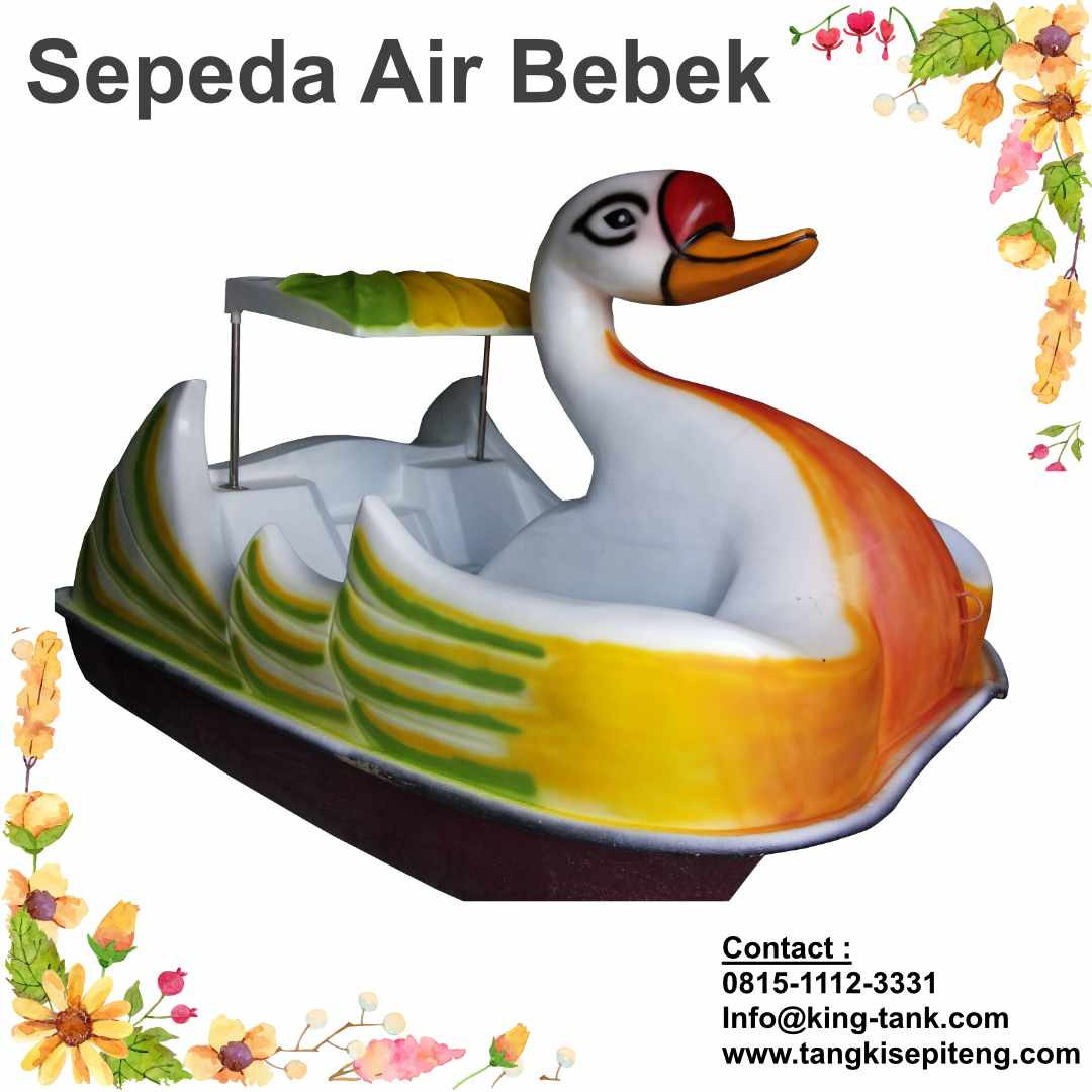 sepeda air fiberglass sepeda air bebek model angsa